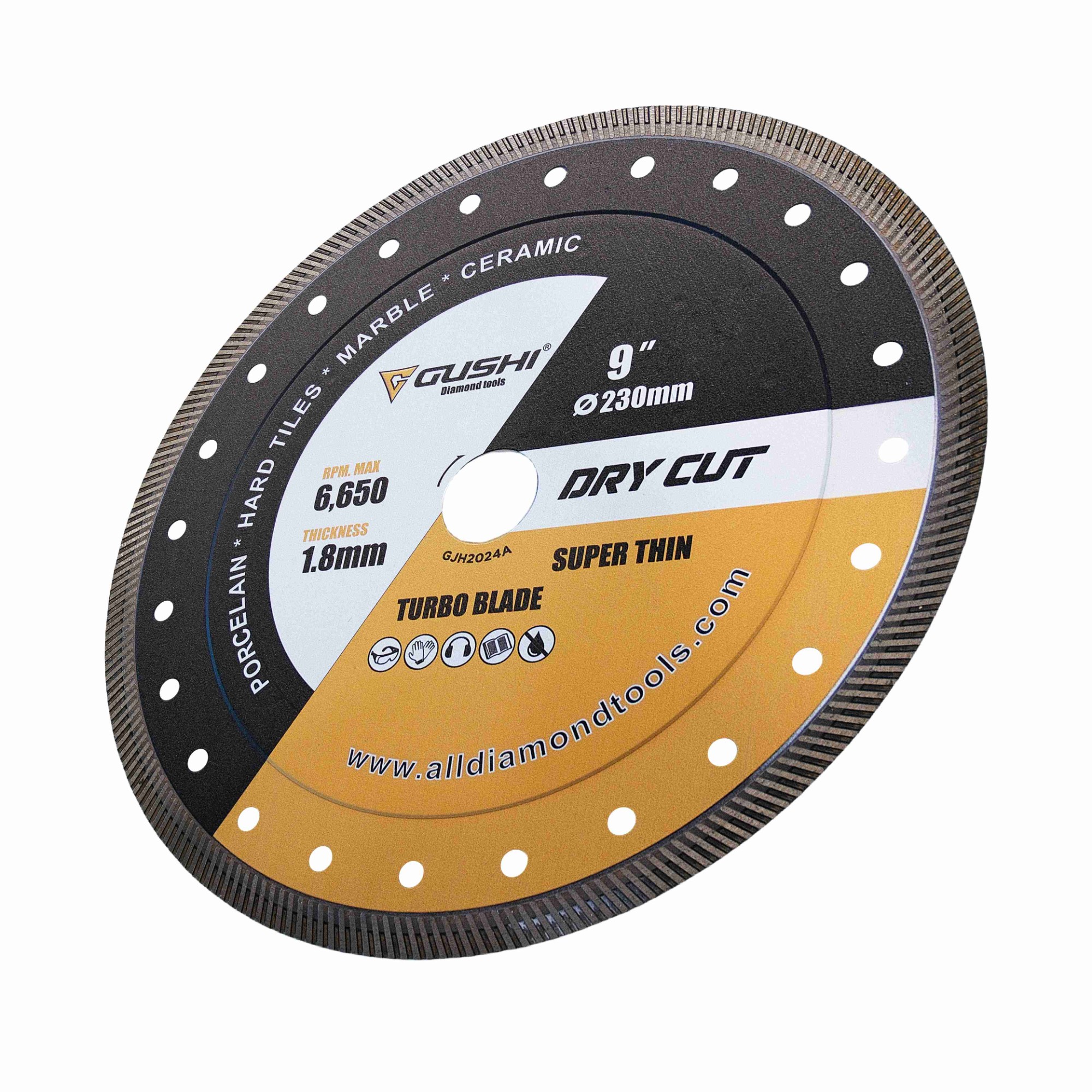 230mm Dekton Turbo Diamond Saw Blade