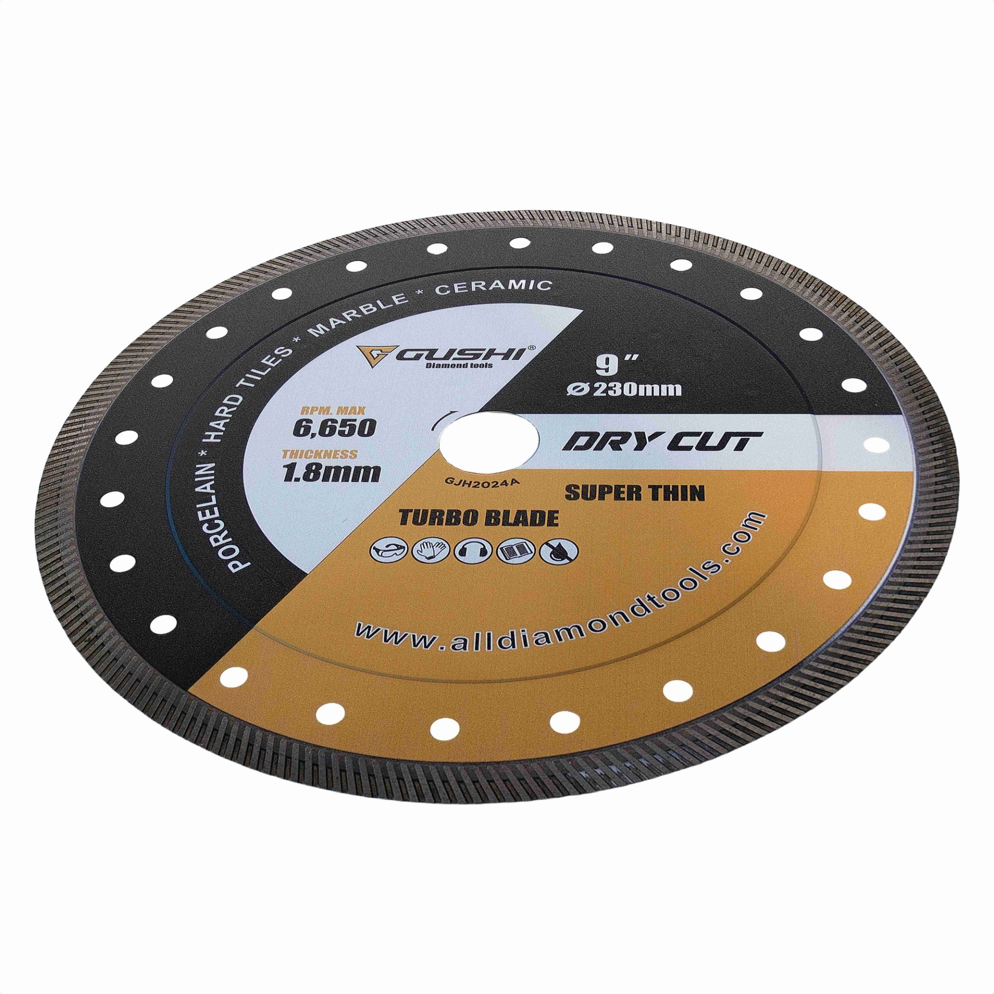 230mm Dekton Turbo Diamond Saw Blade